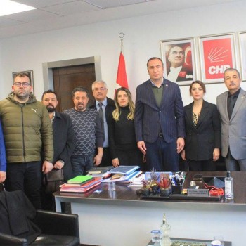 Dayanışma için CHP Genel Merkezine Ziyaret