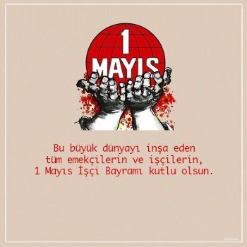 1 Mayısta Alanlardaydık