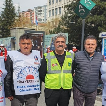 Eğitim-iş Sendikamıza Destek İçin Kamu-İş Bileşenleri Olarak Alandaydık