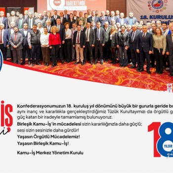 Konfederasyonumuz 18.Kuruluş Yıldönümünü Kutladık