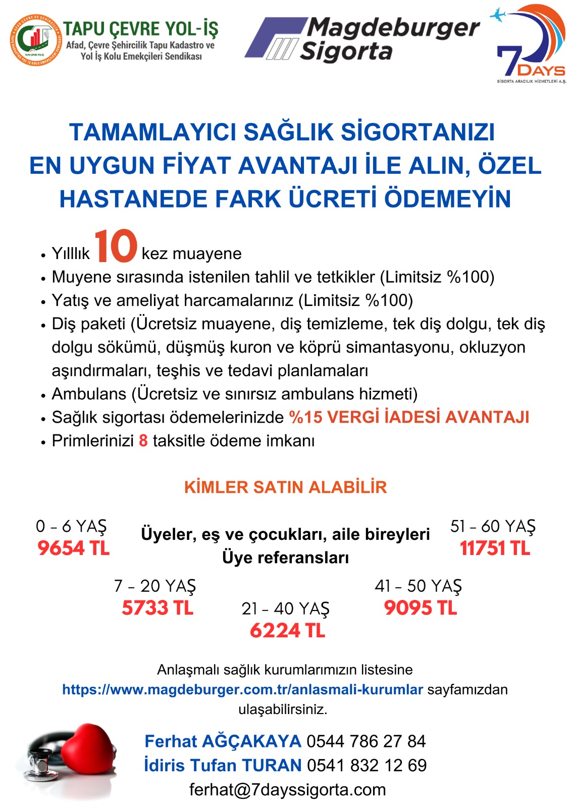  Tamamlayıcı Sağlık Sigortası Protokolü 