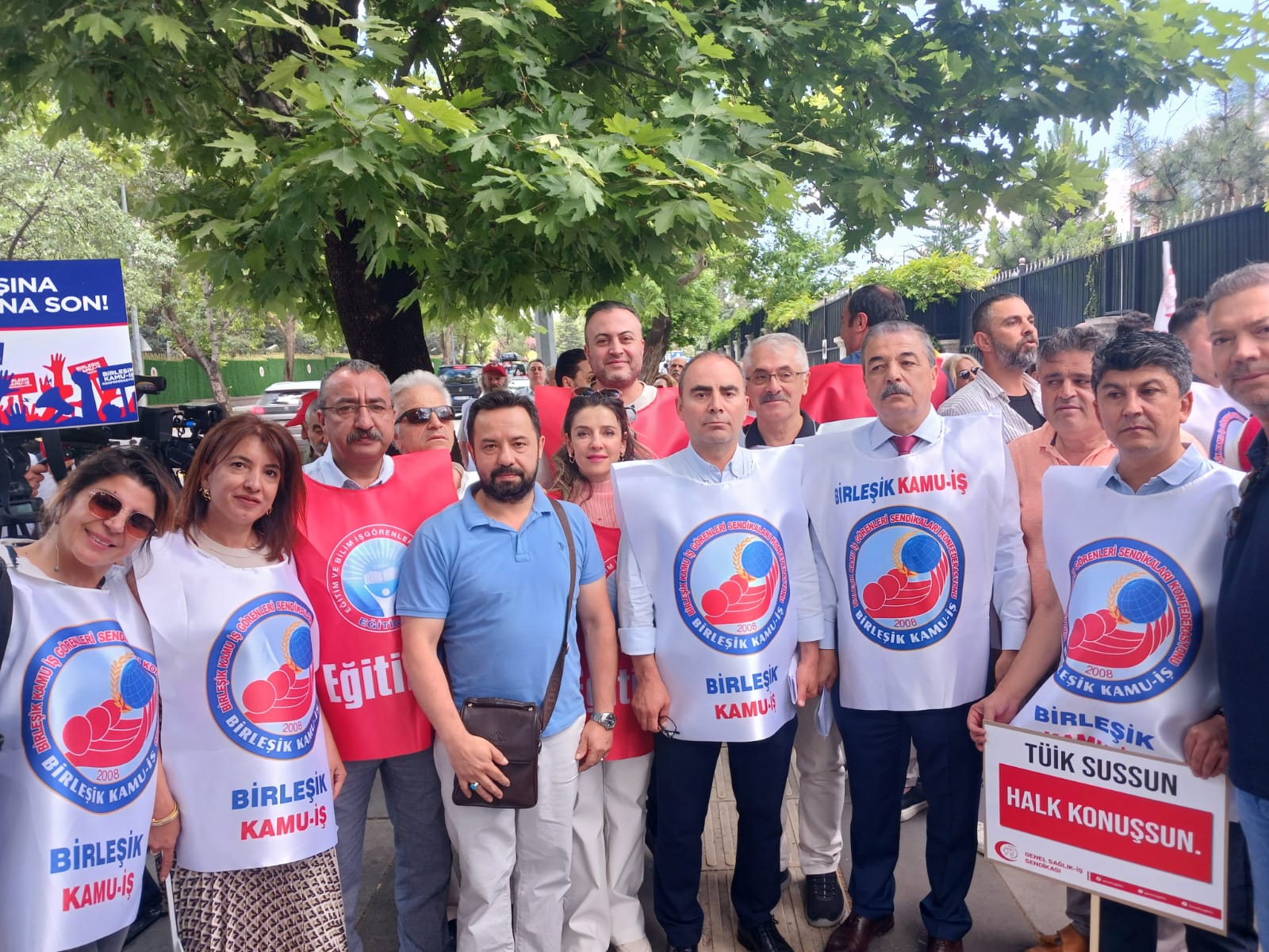  TUİK Önünde Basın Açıklaması 