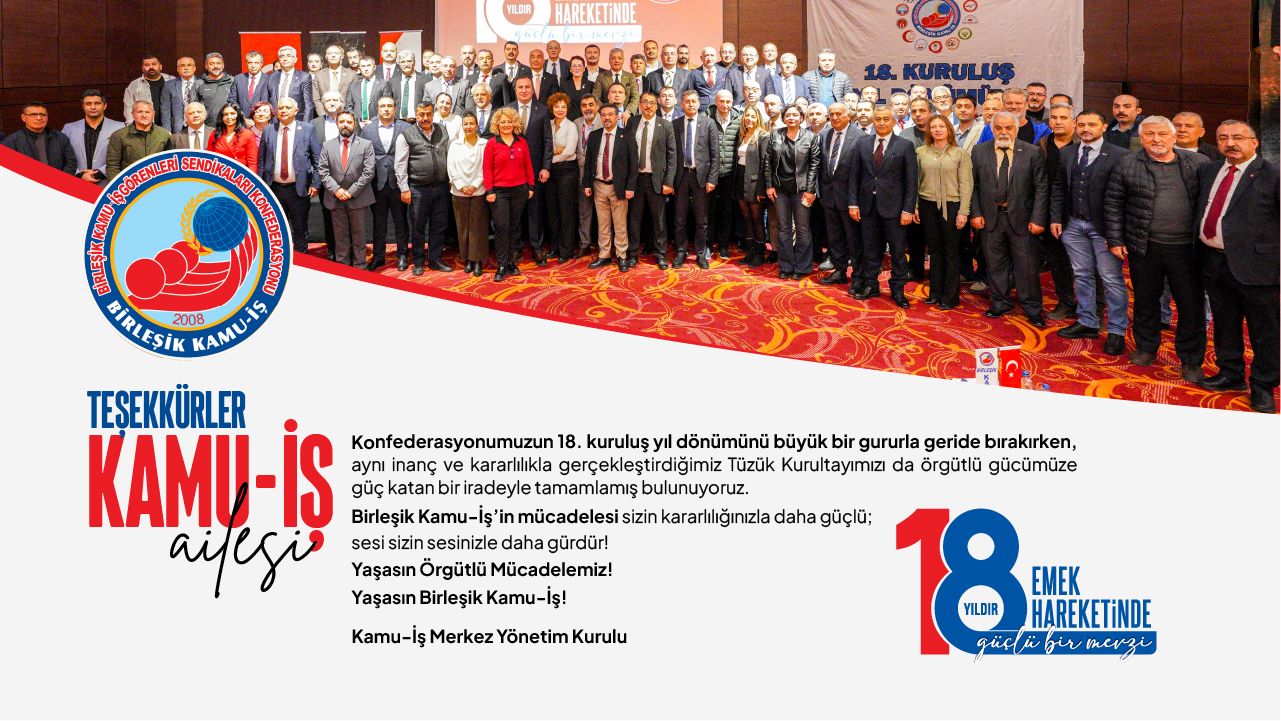  Konfederasyonumuz 18.Kuruluş Yıldönümünü Kutladık 